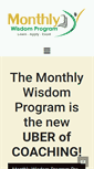 Mobile Screenshot of monthlywisdomprogram.com