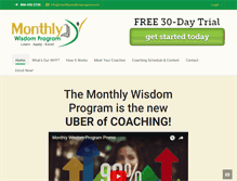 Tablet Screenshot of monthlywisdomprogram.com